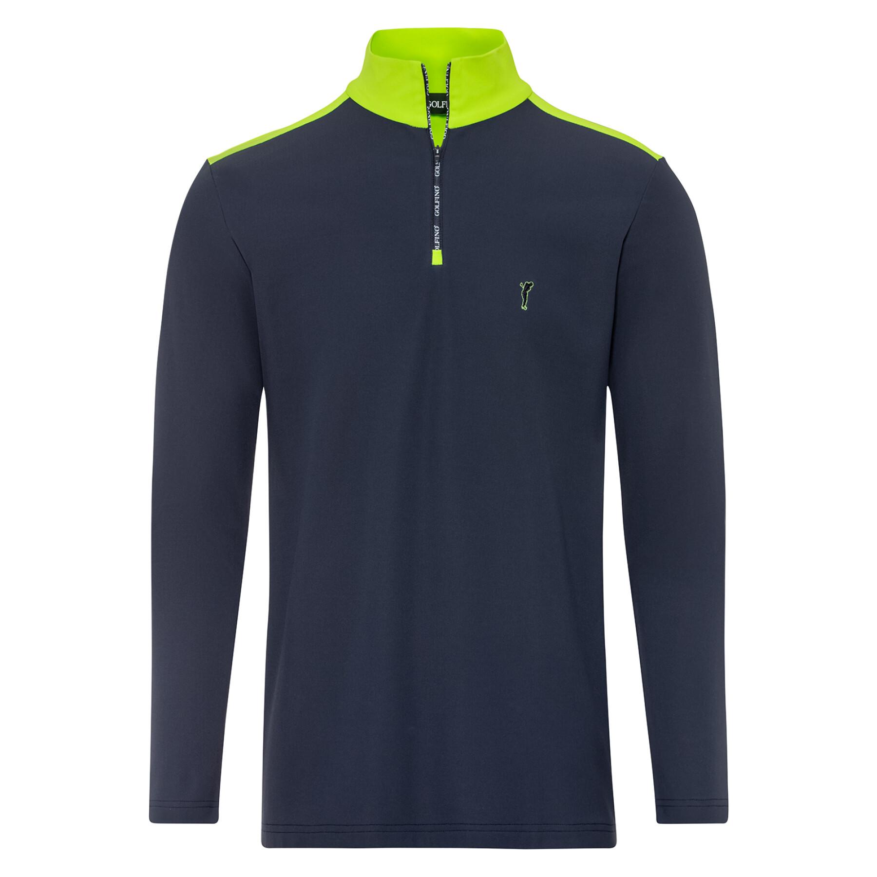 Bluza z zamkiem błyskawicznym z logo Golfino Living Golf Troyer