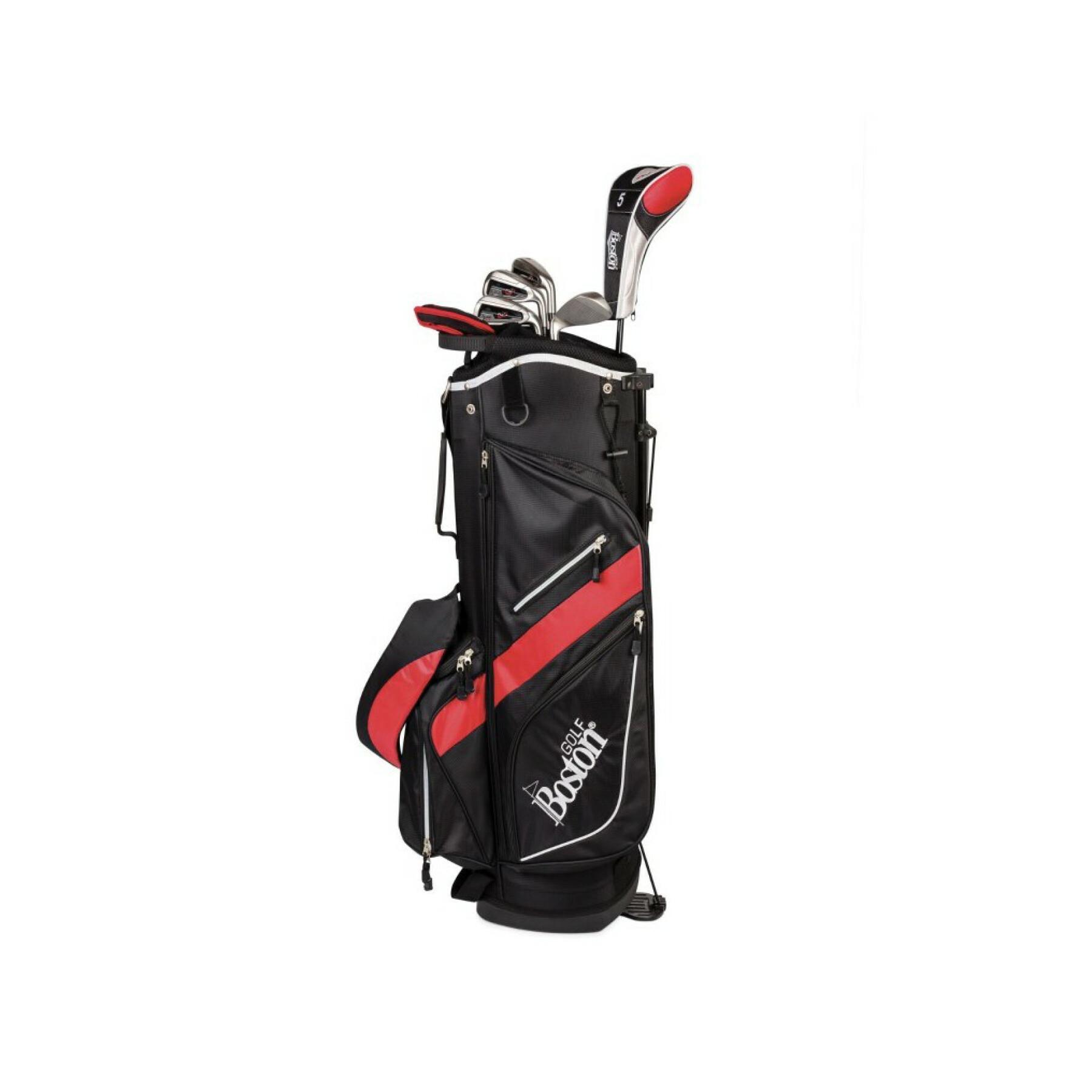 Zestaw (torba + 8 kijów) dla leworęcznych Boston Golf deluxe 8.5" 1/2 série