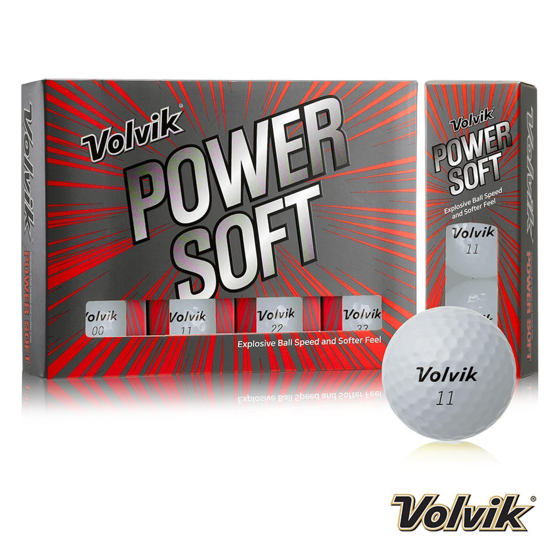 Opakowanie 12 piłek golfowych Volvik Power Soft