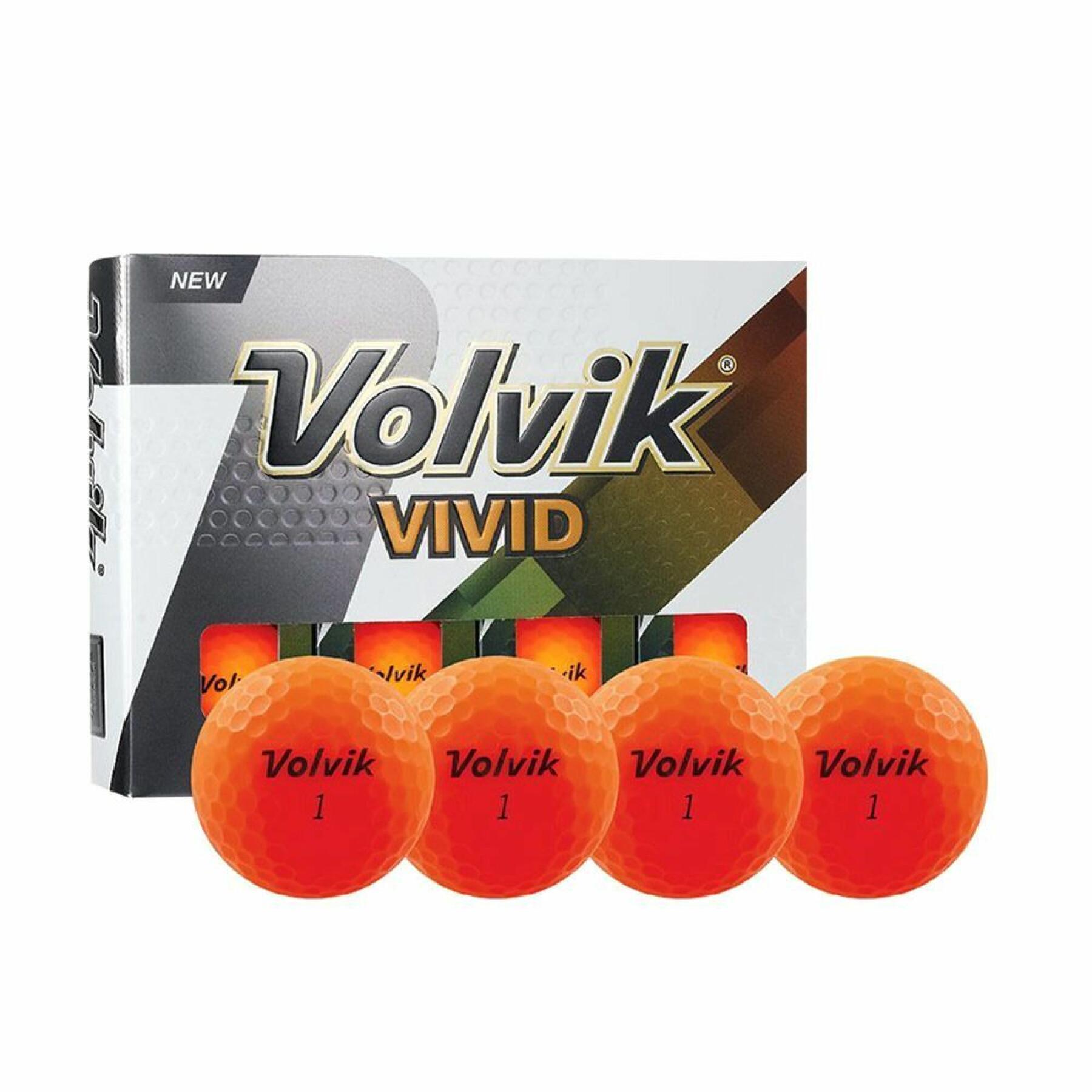 Opakowanie 12 piłek golfowych Volvik Vivid