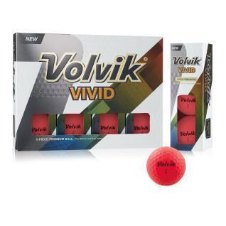 Opakowanie 12 piłek golfowych Volvik Vivid rose