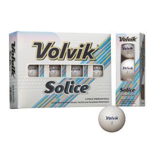 Opakowanie 12 piłek golfowych Volvik Solice blanche