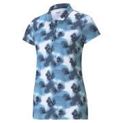 Damska koszulka polo Puma Cloudspun Watercolor Floral