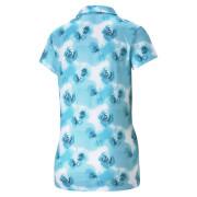 Damska koszulka polo Puma Cloudspun Watercolor Floral