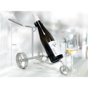 Wózek z miniaturowym stojakiem na wino JuCad